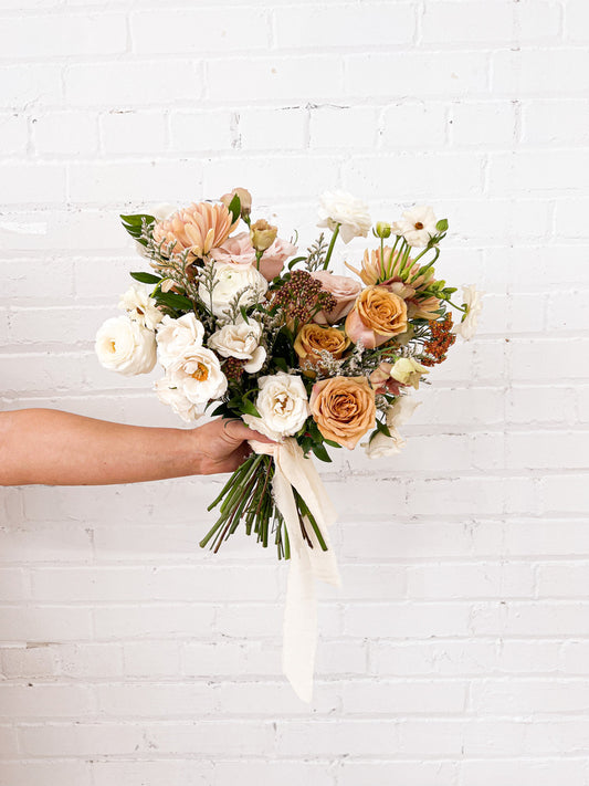 Garden Style Bridal Bouquet Video Tutorial